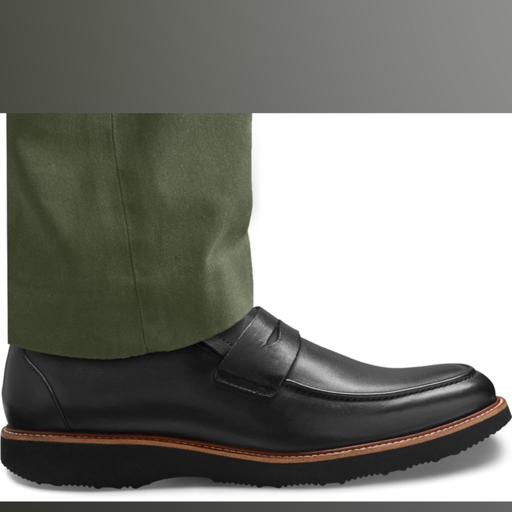 Classic Black Leather Loafers